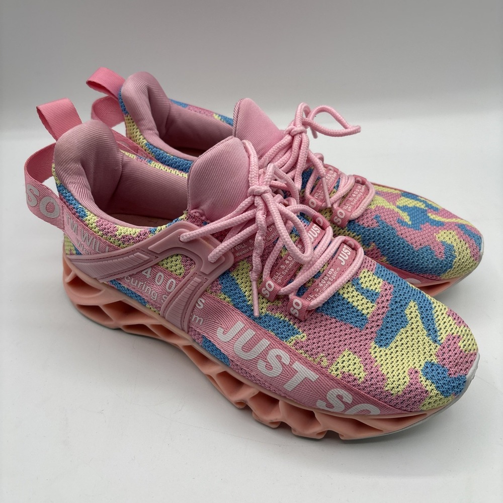 Just So So Size 39 Tennis Athletic shoes‎ Light Pink/Blue US Women's 8.5-9
